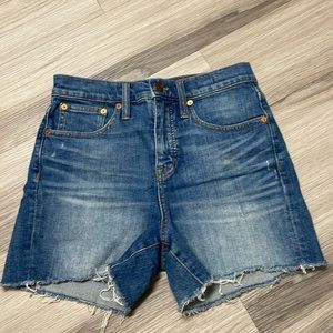 Madewell High Rise Denim Shorts